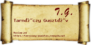 Tarnóczy Gusztáv névjegykártya